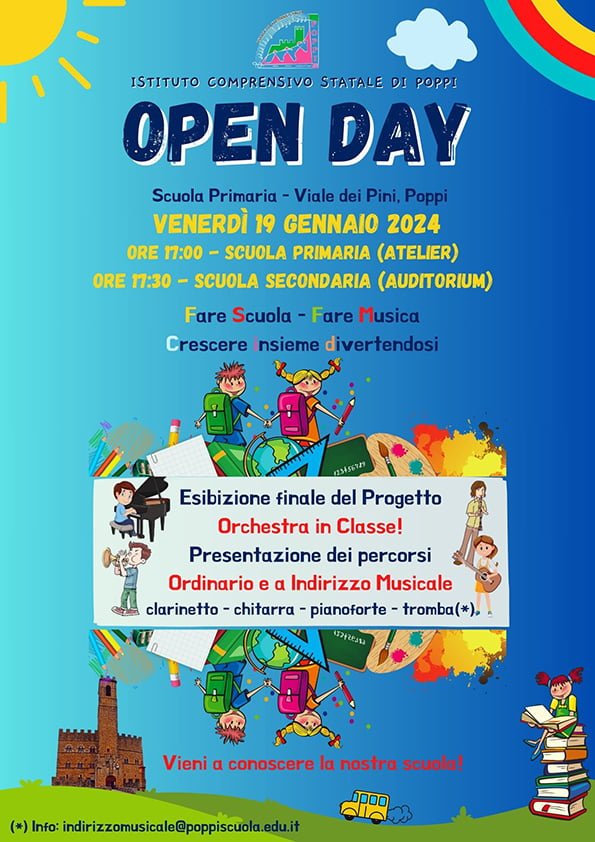 Open Day Scuola Primaria Di Poppi Istituto Comprensivo Statale